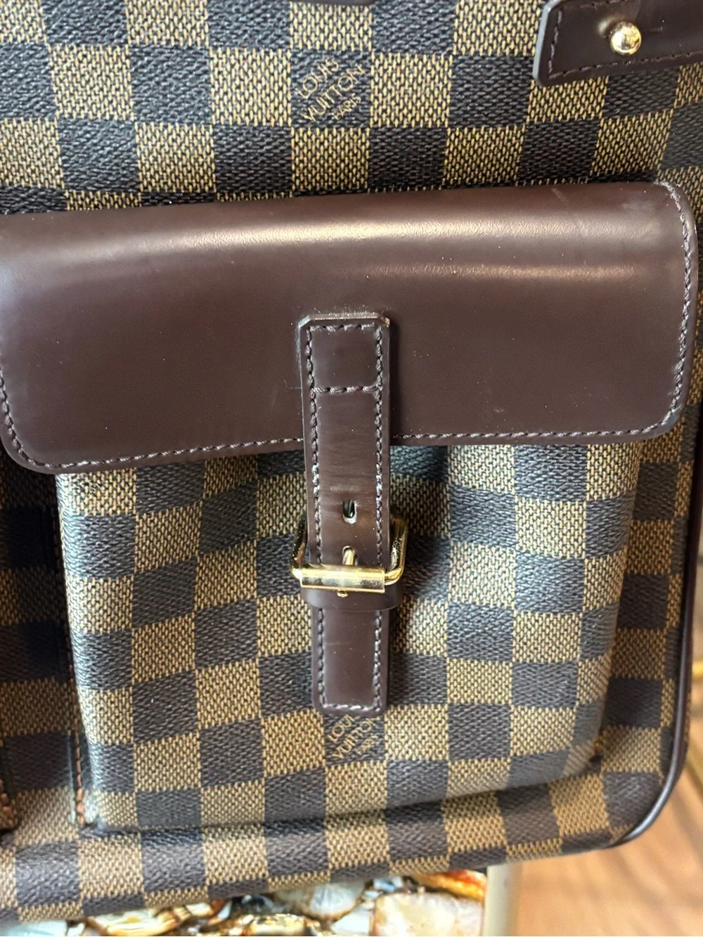 Vintage LOUIS VUITTON Ebene Canvas Tote